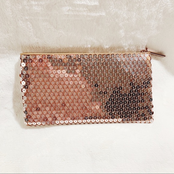 MAC Cosmetics Other - MAC 2017 Snow Ball holiday sequins rose gold bag MAC Cosmetics Other - MAC 2017 Snow Ball holiday sequins rose gold bag
